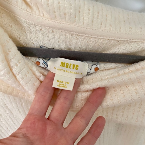 Addie Ruffled Hacci Pullover Anthropologie - Picture 2 of 3